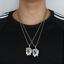 Load image into Gallery viewer, Icy Jesus Pendant Necklace - Blingdropz
