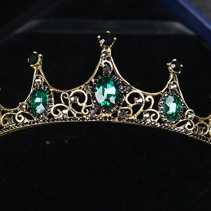 Crystal Emerald Tiara - Blingdropz