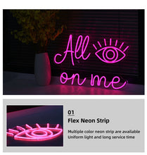 Load image into Gallery viewer, &quot;All Eyez On Me&quot; Neon Light - Blingdropz
