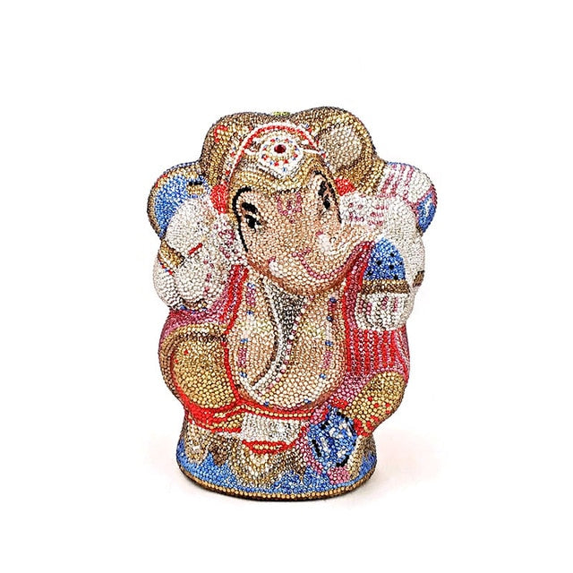 Ganesha Crystal Clutch Bag - Blingdropz