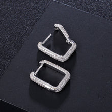 Load image into Gallery viewer, Gold Square Blingdropz Earrings - Blingdropz

