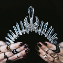Load image into Gallery viewer, Crystal Quartz Crown - Blingdropz
