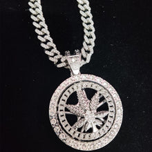 Load image into Gallery viewer, Sensi Medallion Pendant with Cuban Link Chain - Blingdropz

