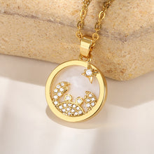 Load image into Gallery viewer, Icy Constellation Medallion Necklace - Blingdropz
