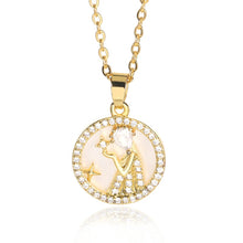 Load image into Gallery viewer, Icy Constellation Medallion Necklace - Blingdropz
