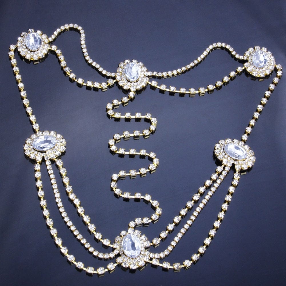 Crystal Crown Chain - Blingdropz