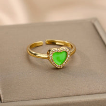 Load image into Gallery viewer, Sparkly Heart Ring - Blingdropz
