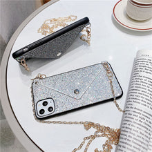 Load image into Gallery viewer, Diamond Cross-Body Phone Case Wallet - Blingdropz
