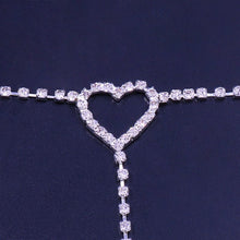 Load image into Gallery viewer, Crystal Heart Waist &amp; Thigh Chain - Blingdropz
