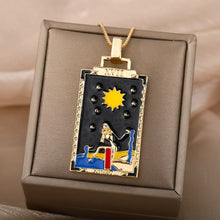 Load image into Gallery viewer, Tarot Card Pendant Necklace - Blingdropz
