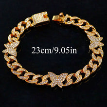 Load image into Gallery viewer, Cuban Link Butterfly Anklet - Blingdropz
