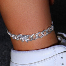 Load image into Gallery viewer, Cuban Link Butterfly Anklet - Blingdropz

