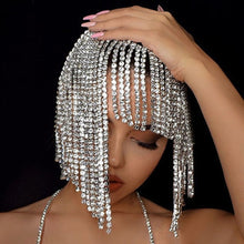 Load image into Gallery viewer, Crystal Tassel Head Piece - Blingdropz
