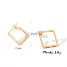 Load image into Gallery viewer, Square Stud Earrings - Blingdropz
