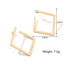 Load image into Gallery viewer, Square Stud Earrings - Blingdropz
